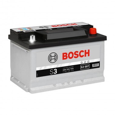 Аккумулятор 6CT-70 BOSCH S3 0092S30070 полярность (0)