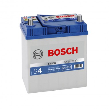 Аккумулятор 6CT-40 BOSCH S4 Silver 0092S40180 полярность (0) ASIA (J) тонкая клема