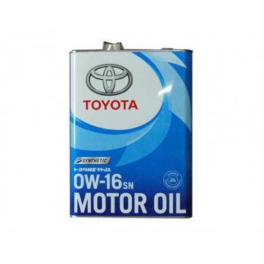 Олива моторна синтетична Toyota "0W16 SN/GF-5", 4л