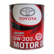 Олива моторна синтетична Toyota "0W20 SN+/GF-5", 1л