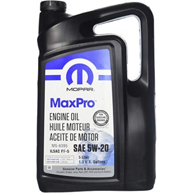 Олива моторна синтетична Mopar "MAXPRO SAE 5W-20", 5л