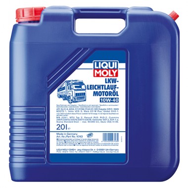 ОЛИВА МОТОРНА LKW-LEICHTLAUF MOTOROIL 10W-40 20Л