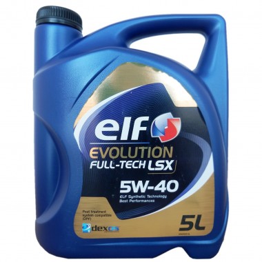 Олива моторна ELF EVOLUTION FULLTECH LSX 5W40 5л.